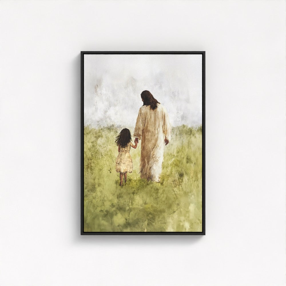 Child of God / Brunette Girl - Framed & Unframed Canvas