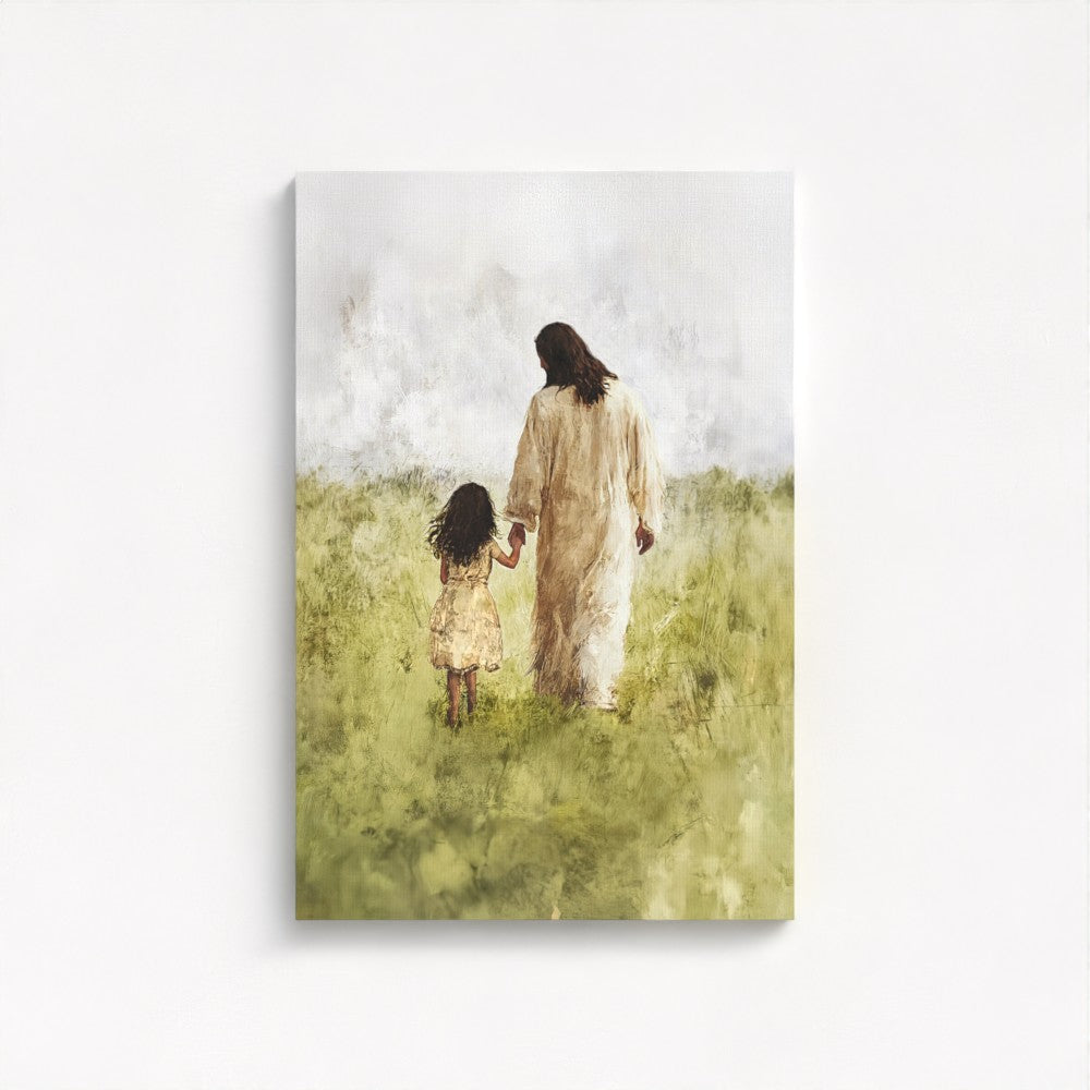 Child of God / Brunette Girl - Framed & Unframed Canvas
