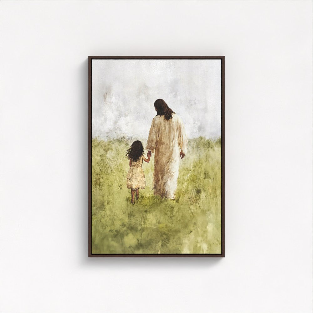 Child of God / Brunette Girl - Framed & Unframed Canvas
