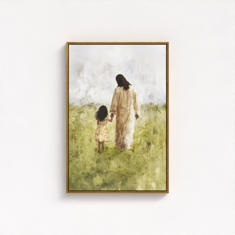 Child of God / Brunette Girl - Framed & Unframed Canvas