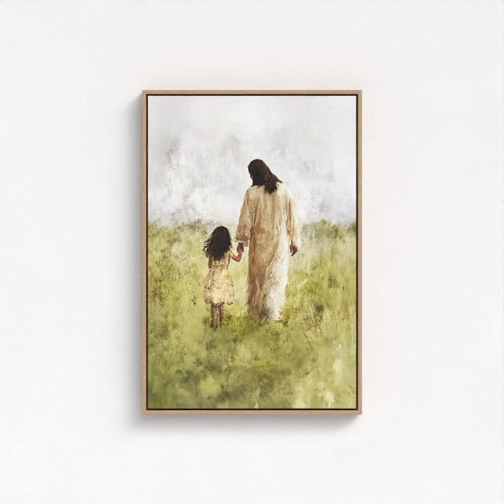 Child of God / Brunette Girl - Framed & Unframed Canvas
