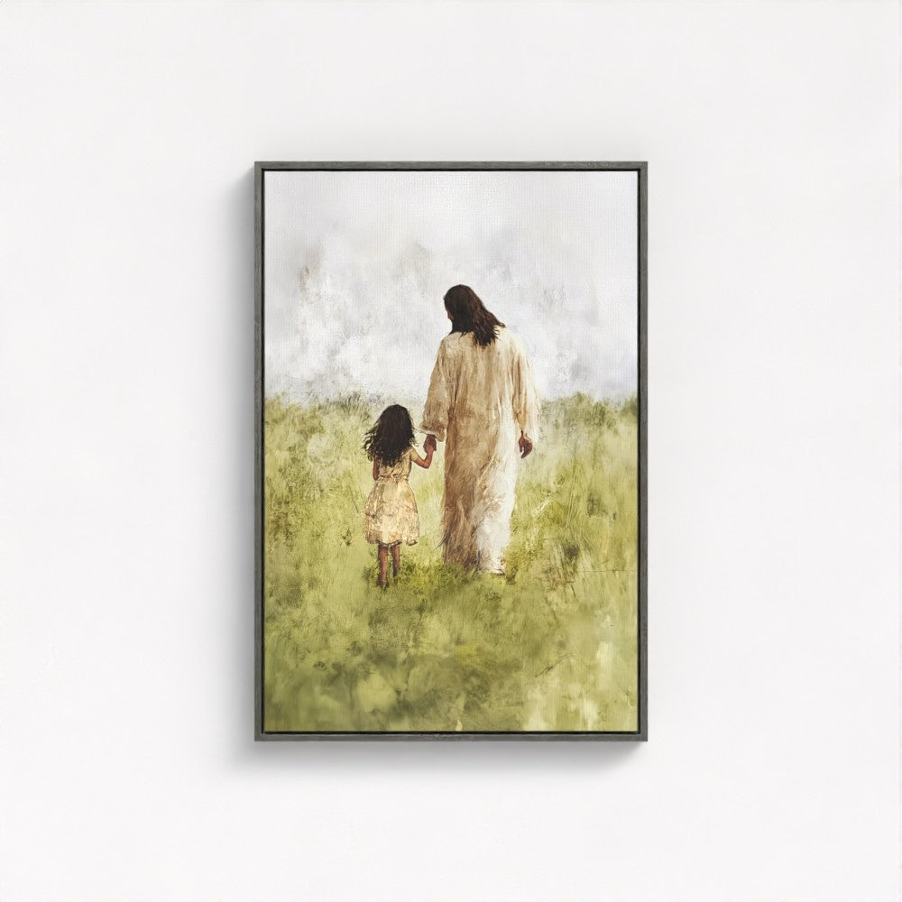 Child of God / Brunette Girl - Framed & Unframed Canvas