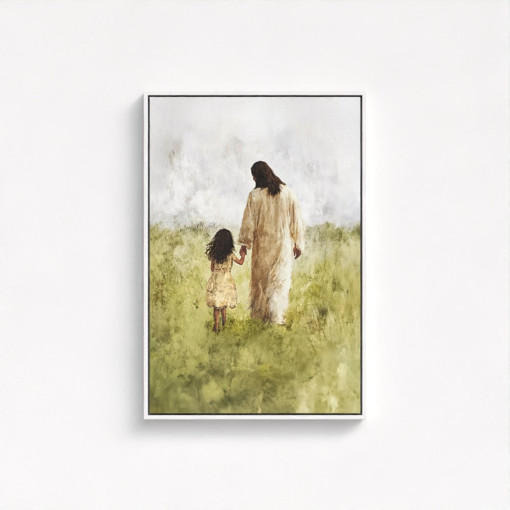 Child of God / Brunette Girl - Framed & Unframed Canvas