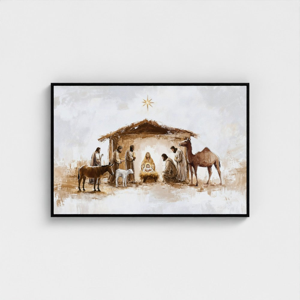 Nativity - Framed & Unframed Canvas