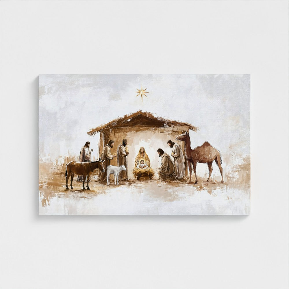 Nativity - Framed & Unframed Canvas