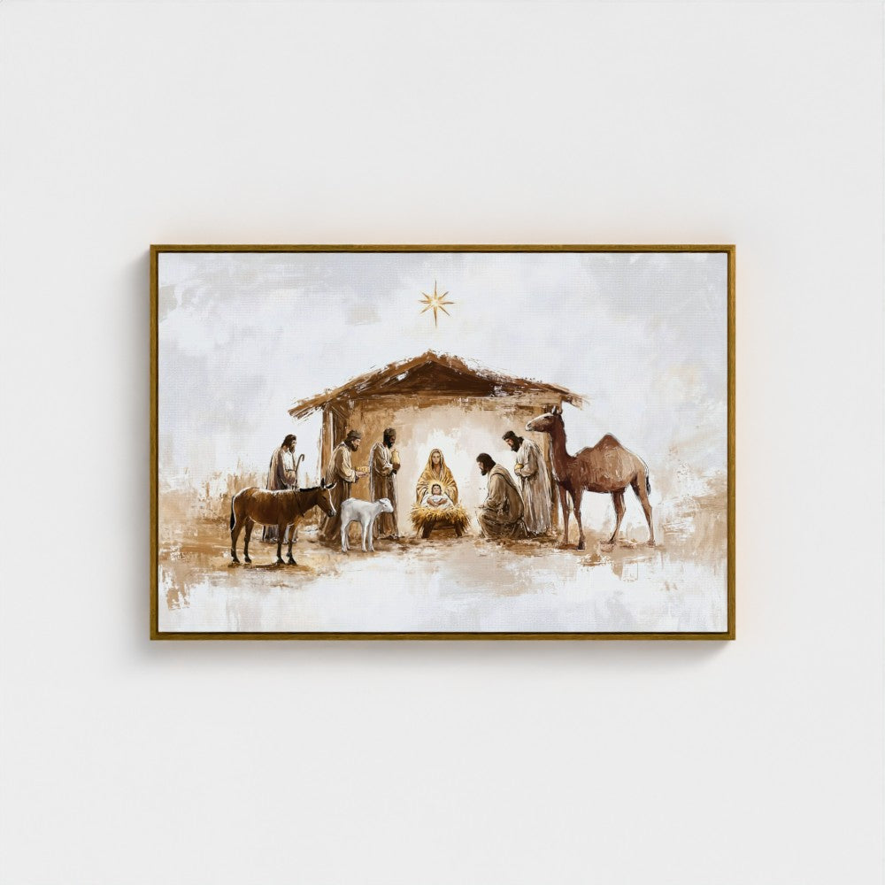 Nativity - Framed & Unframed Canvas