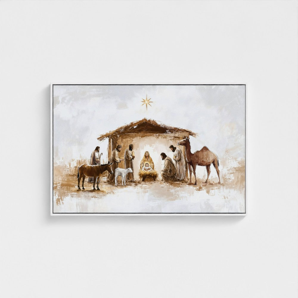 Nativity - Framed & Unframed Canvas