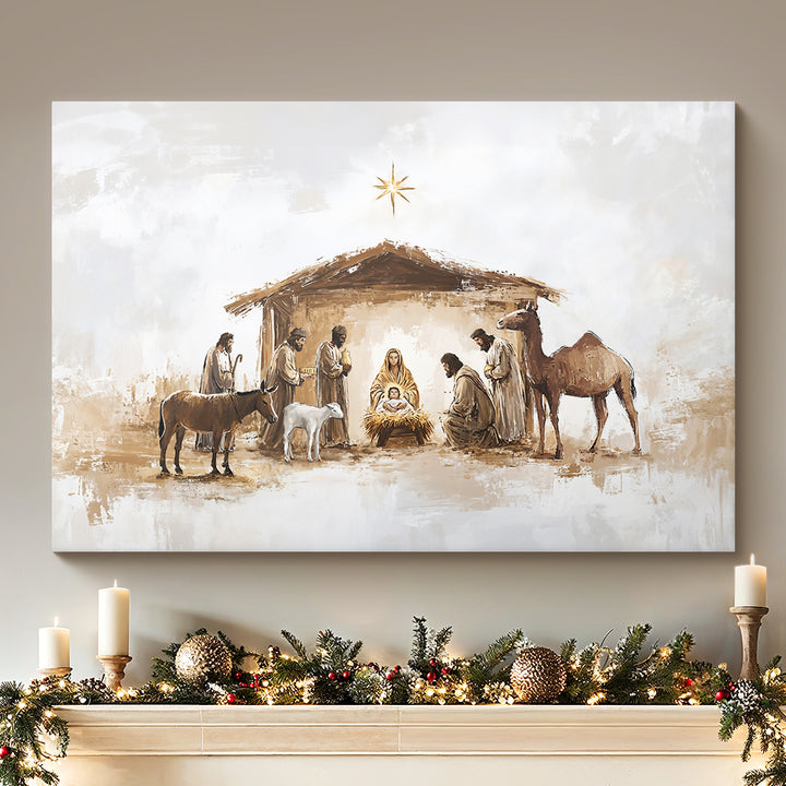 Nativity - Framed and Unframed Canvas